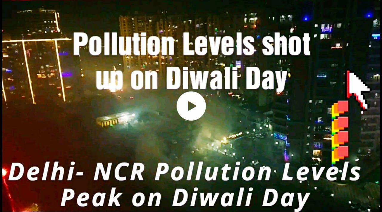 वीडियो | पटाखों ने निकाला दिल्ली-NCR का दम, खतरनाक स्तर पर पहुंचा प्रदूषण