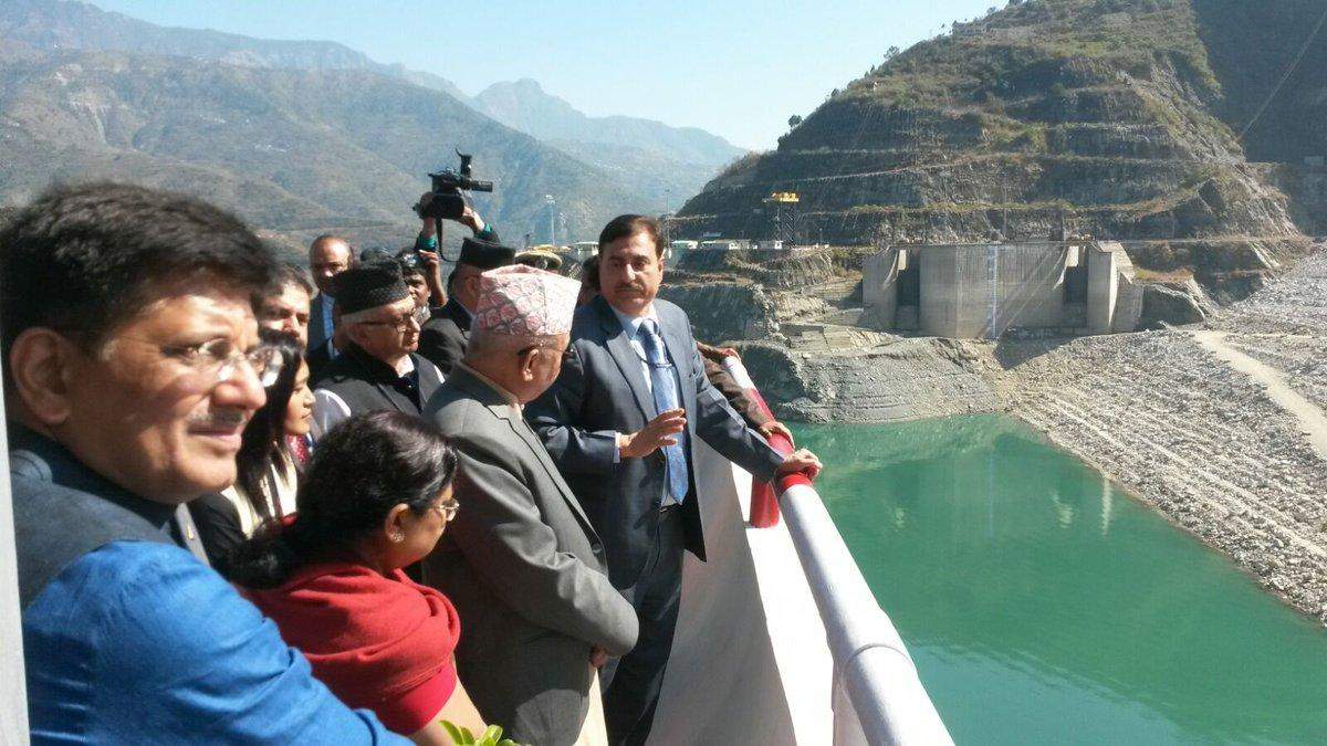 एशिया के सबसे बड़े टिहरी बांध पहुंचे नेपाल के प्रधानमंत्री