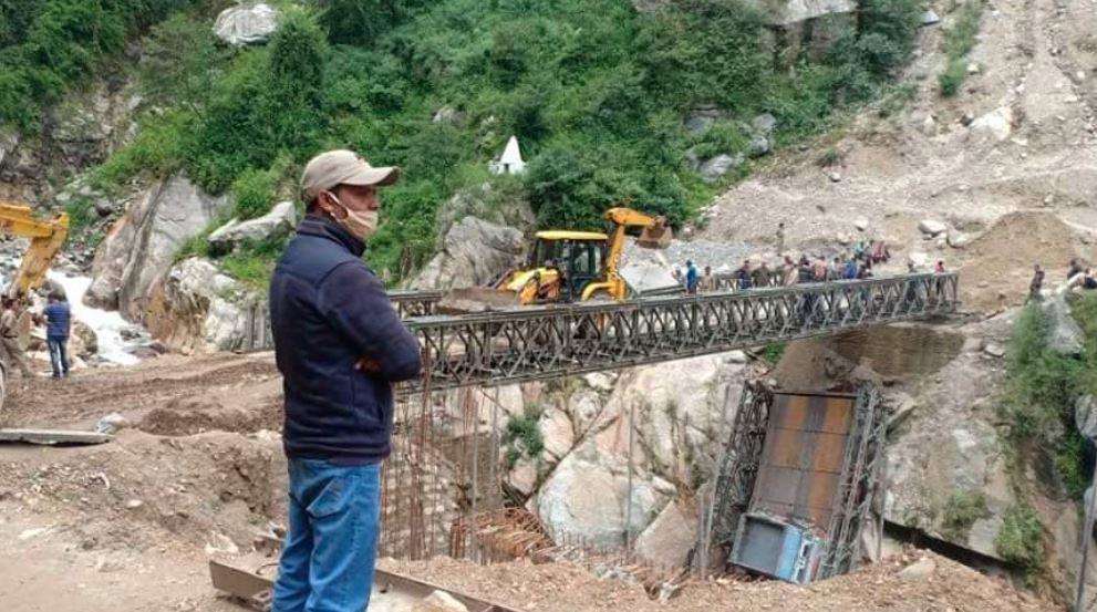उत्तराखंड | BRO का कमाल, सिर्फ 5 दिन में बना दिया चीन सीमा को जोड़ने वाला बैली ब्रिज