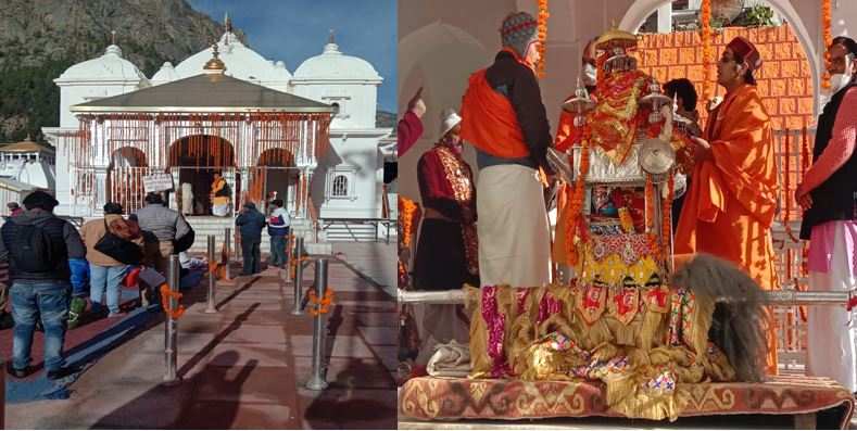 गंगोत्री धाम के कपाट खुले, प्रधानमंत्री मोदी और मुख्यमंत्री ने कराई पहली पूजा