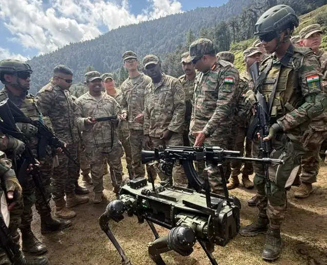 औली में युद्ध अभ्यास
