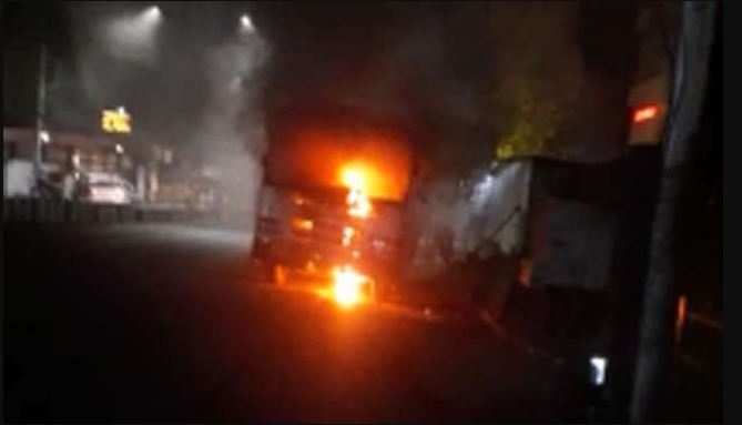 हरिद्वार कुंभ से लौट रही रोडवेज की चलती बस में लगी आग, फिर...
